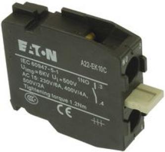 Auxiliary switch 1 NO front mounting A22-EK10